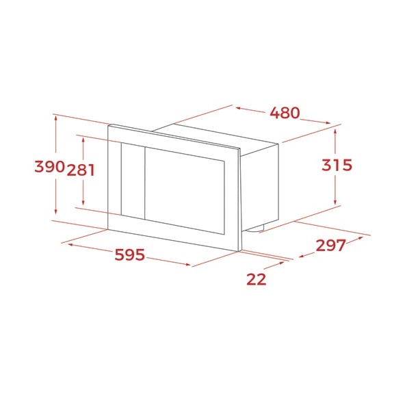 40584000-Teka MB 620 BI SS Inox Mikrodalga Fırın - 5