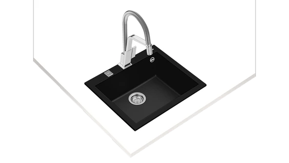 115230005-Teka Forsquare 50.40 Tg Black Granit Eviye - 2
