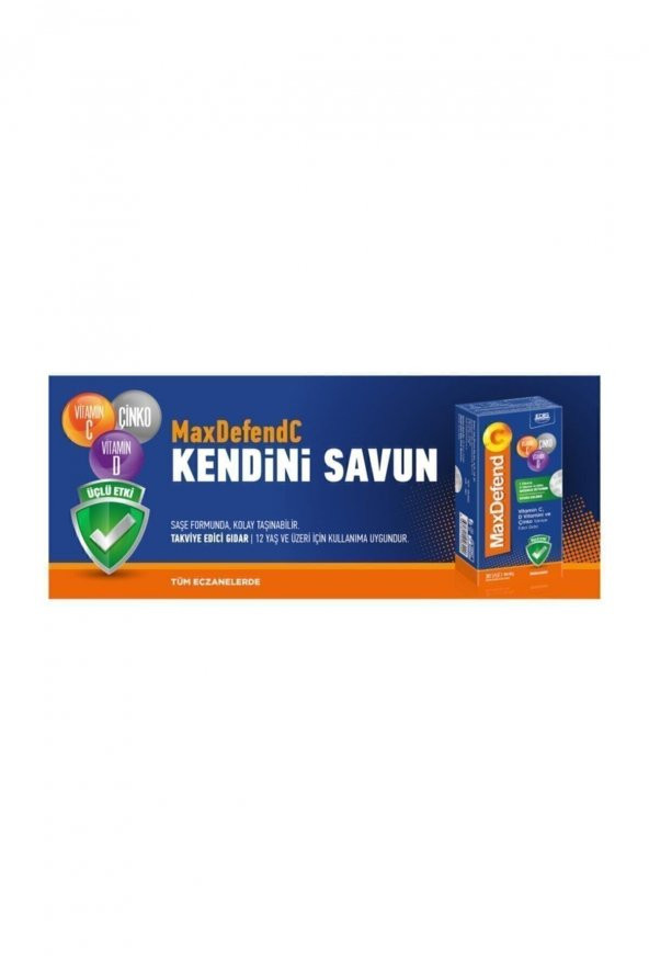 MaxDefend C Vitamin C, Vitamin D ve Çinko 30 Saşe - 2