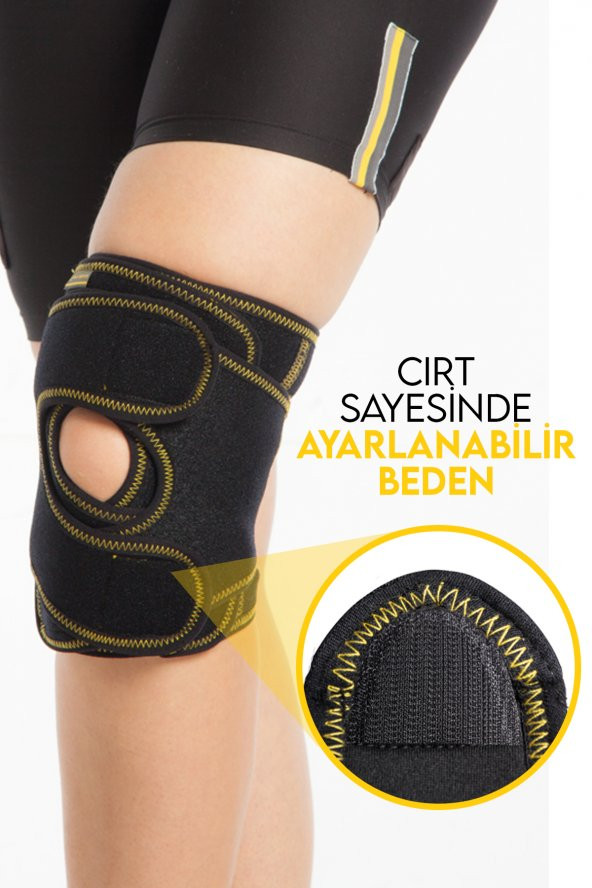 MORSA CYBERG® Diz Kapağı Destekli Neopren Dizlik STANDART BEDEN - 4