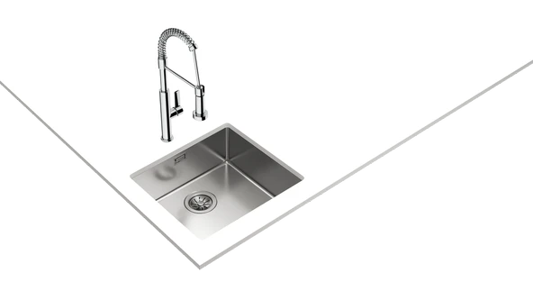 115000006-Teka Be Linea RS15 45.40 Çelik Eviye - 2