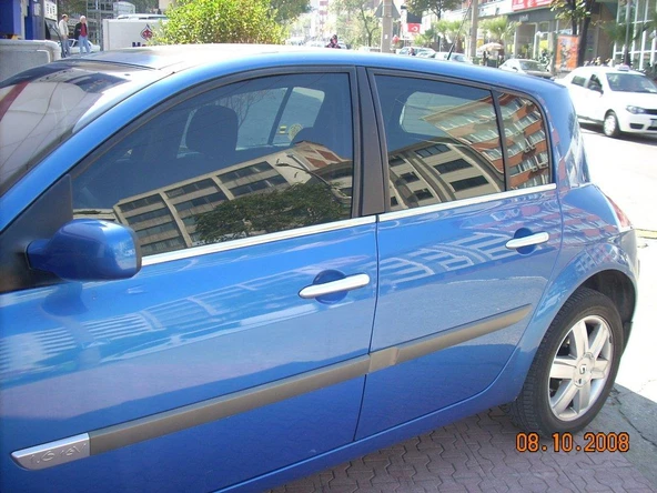 Renault Megane 2 Krom Cam Çıtası HB 2004-2010 - 3