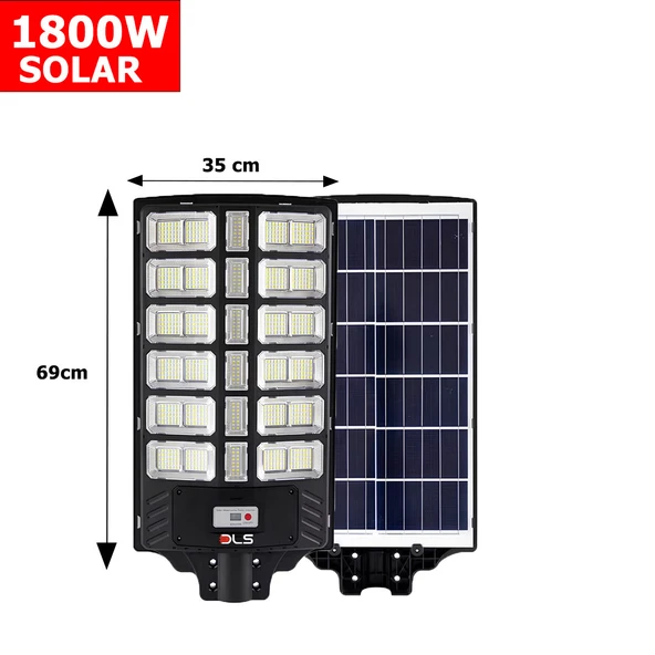 DLS 1800w Solar Güneş Enerjili Profesyonel Led Bahçe Aydınlatması Hareket Sensörlü 936 Ledli - 3