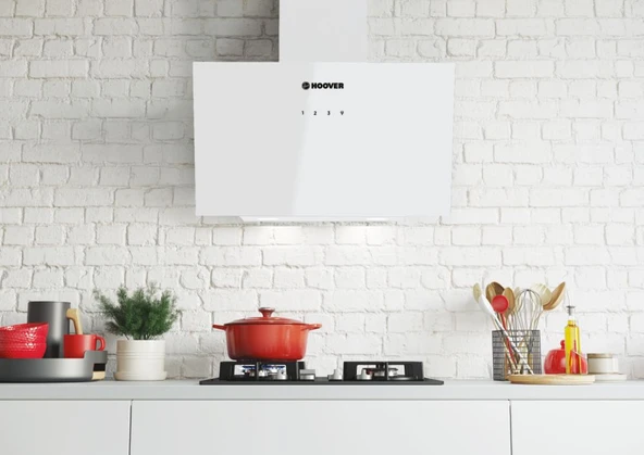 36901858-Hoover HDG6C1GWTK Beyaz Davlumbaz - 7