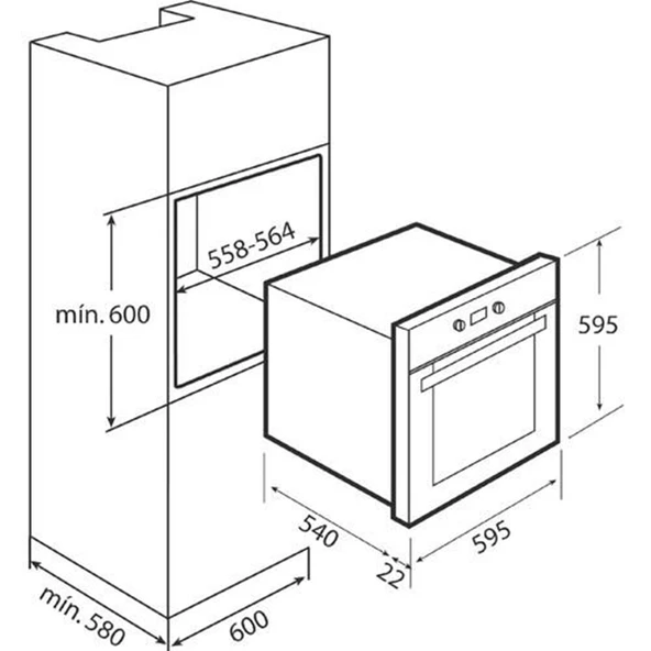 Teka Hak 625 WH Beyaz Fırın - 2