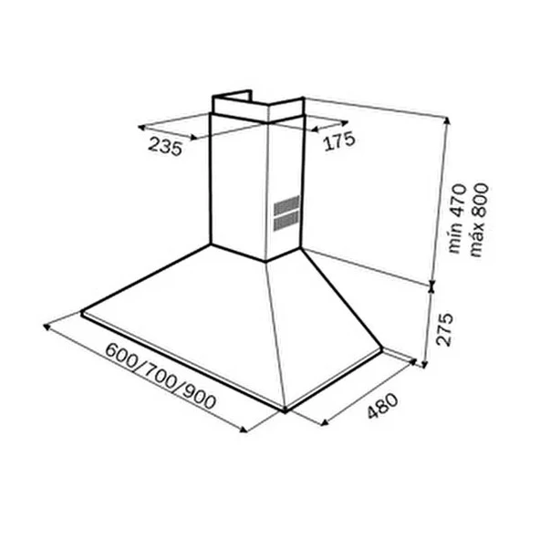 40495030-Teka DF 60 Inox Davlumbaz - 2