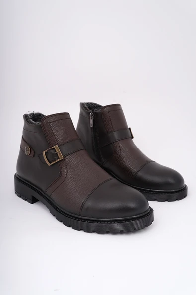 Muggo RODRİGUEZ Garantili Fermuarlı Kürklü Soğuk Geçirmez Erkek Bot - Resim 7