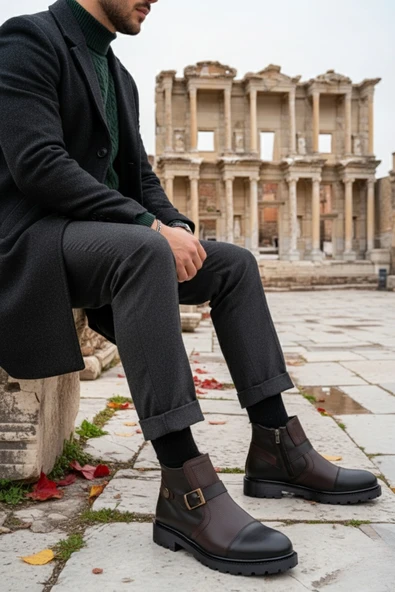 Muggo RODRİGUEZ Garantili Fermuarlı Kürklü Soğuk Geçirmez Erkek Bot ürün görseli