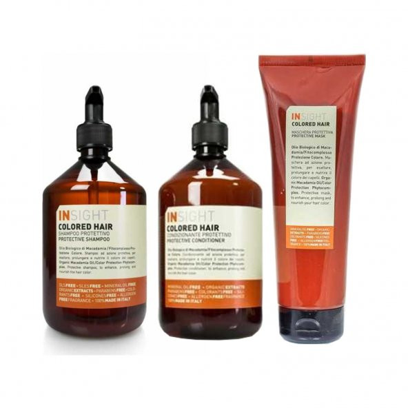 Insight Colored Hair Boyalı Saç Şampuan 400ML+KREM 400ML+MASKE 250ML