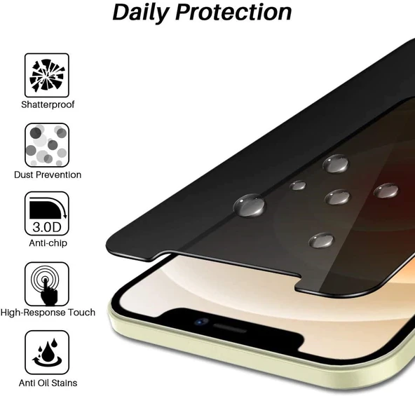 For Apple iPhone 11 Pro Max - XS MAX (6.5") Logis Full-Screen Privacy Mat Görünmez Hayalet - 5
