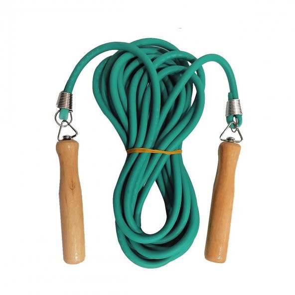 Avessa 7 Metre Ahşap Saplı Atlama ipi Yeşil 2807Y