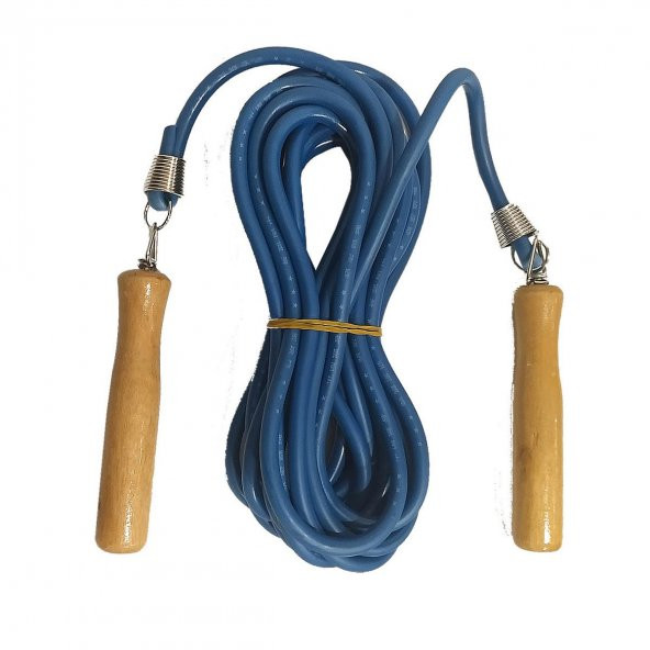 Avessa 7 Metre Ahşap Saplı Atlama ipi Lacivert 2807L