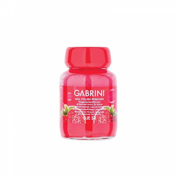 Gabrini Oje Sil Süngerli Cam Aseton 75 ml Çilek - 1