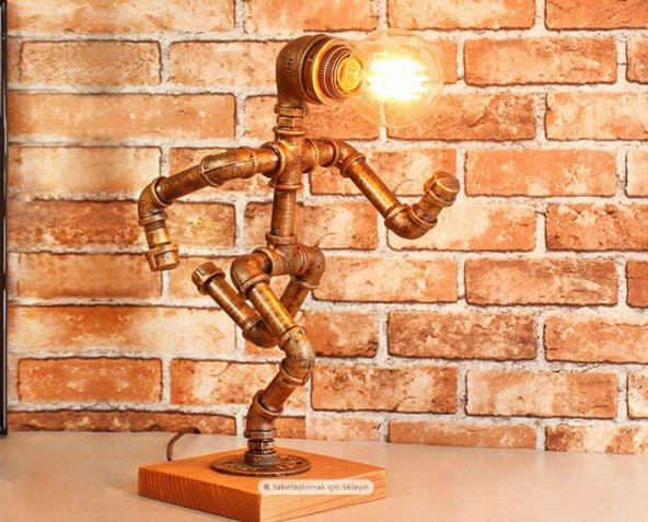 Hediyelik Kitap Okuma lambası, el yapımı ROBOT masa lambası - 2