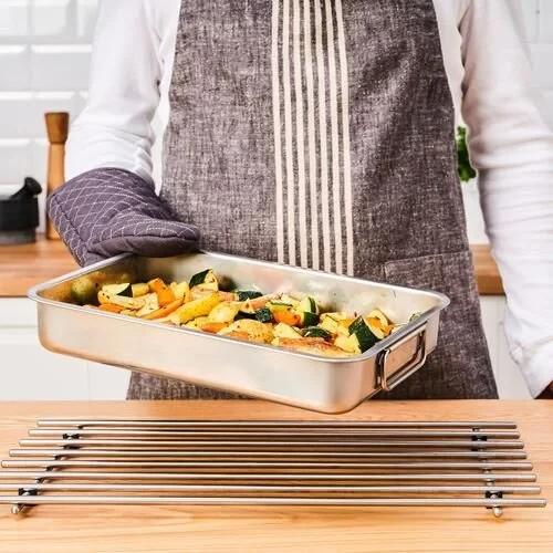 IKEA Koncıs Fırın Kabı Paslanmaz Çelik 24x34Cm  Yemek Pasta Kek Pişirme - 2