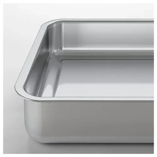 IKEA Koncıs Fırın Kabı Paslanmaz Çelik 24x34Cm  Yemek Pasta Kek Pişirme - 4