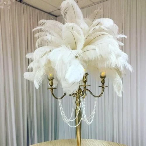 Nettenevime Deve Kuşu Tüyü Beyaz 40-45 CM Gerçek Tüy 1 Adet - 4