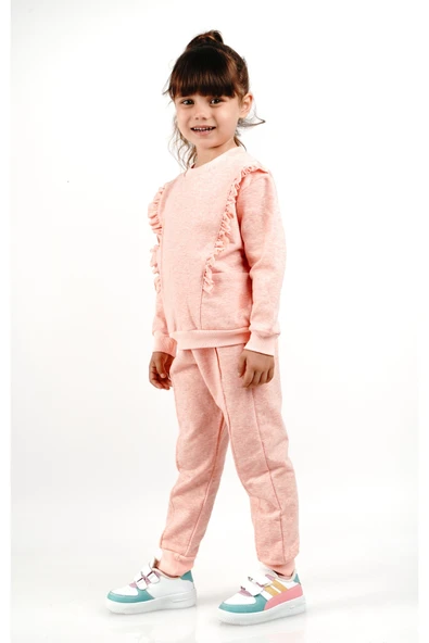 Kız Çocuk 2-5 Yaş Eşofman Takım - Resim 2