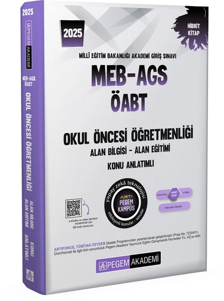 Pegem 2025 ÖABT Okul Öncesi Öğretmenliği Konu Anlatımlı Pegem Akademi Yayınları