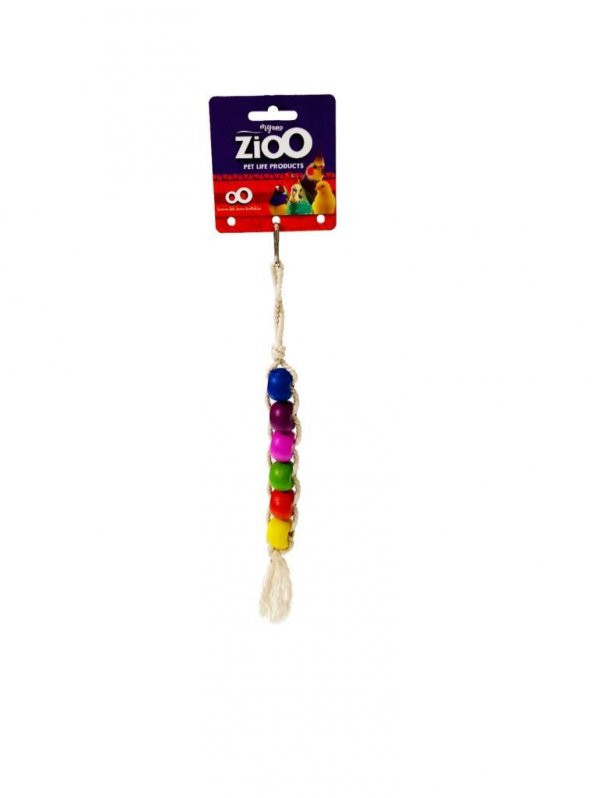 ZioO Sıralı Renkli Boncuklu Kuş Oyuncağı