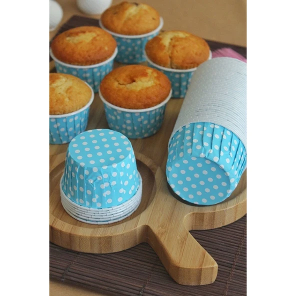 PET KAPSÜL (50X39) PUANTİYELİ MAVİ 25'Lİ ürün görseli