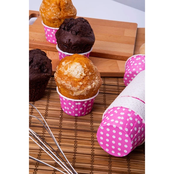 PET KAPSÜL (50X39) PUANTİYELİ PEMBE 25'Lİ - Resim 2