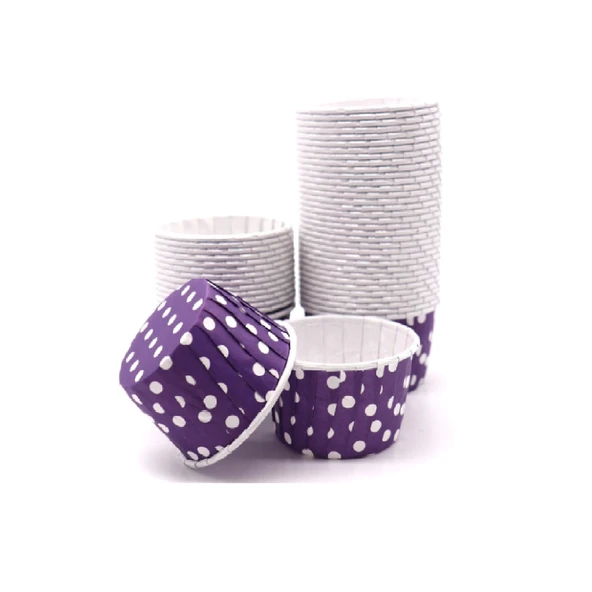 PET KAPSÜL (50X39) PUANTİYELİ MOR 25'Lİ - 4