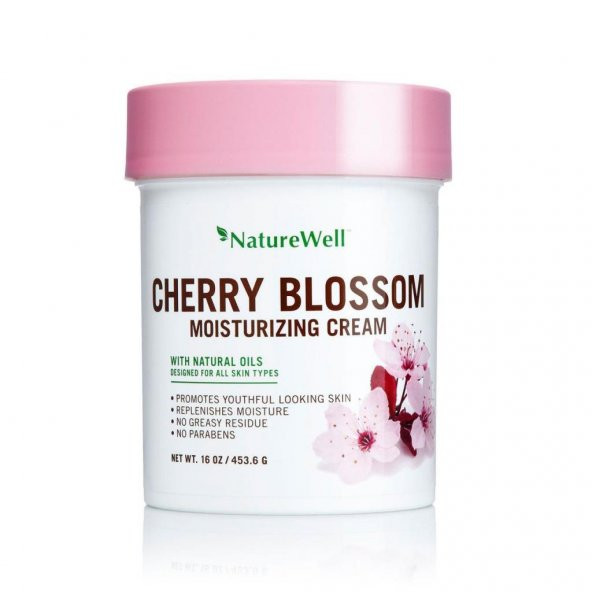 Nature Well Cherry Blossom Moisturizing Cream 453.6 GR
