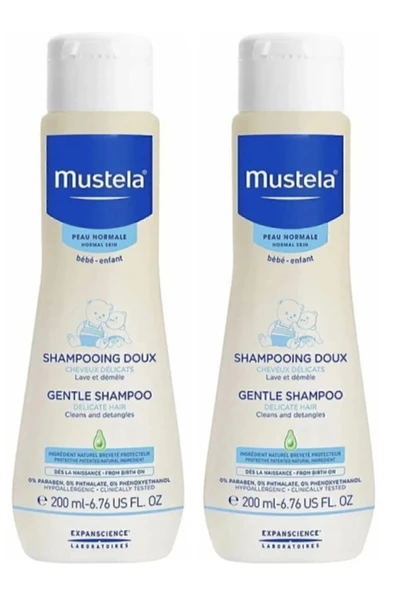 Mustela Gentle Cleansing Gel Yenidoğan Şampuan 200 Ml 2 Kutu