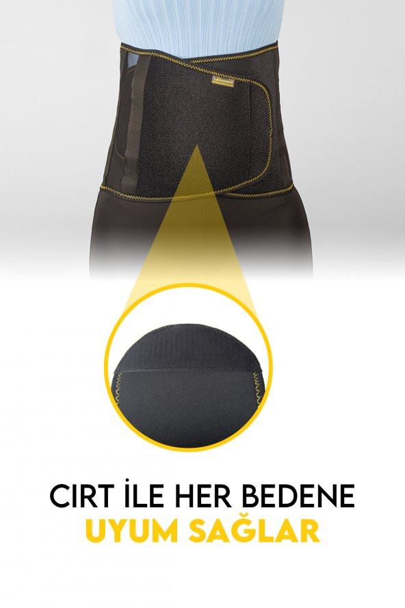 MORSA CYBERG® Neopren Karın Korsesi STANDART BEDEN - 4
