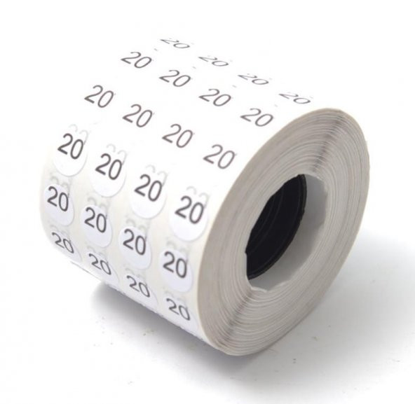 Fdm Numaralı Etiket 20 Numara (1 Rulo 5000 Adet) - 3