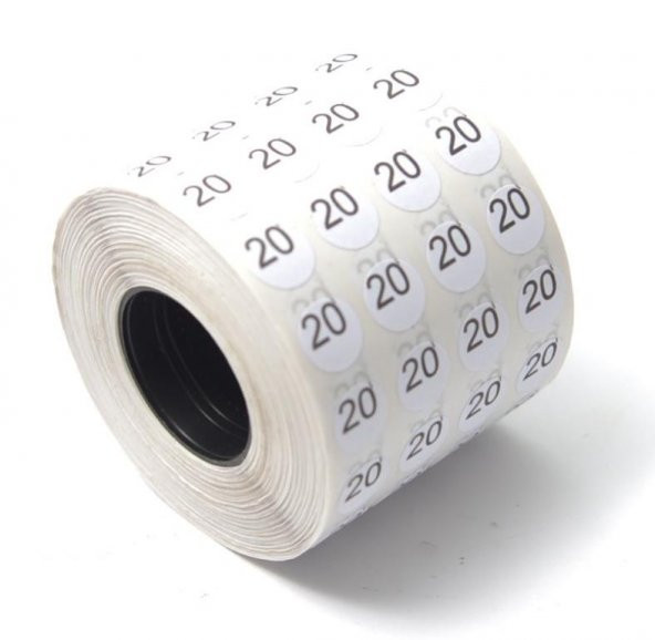 Fdm Numaralı Etiket 20 Numara (1 Rulo 5000 Adet) - 4