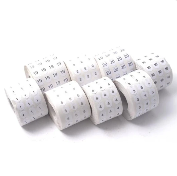 Fdm Numaralı Etiket 7 Numara (1 Rulo 5000 Adet) ürün görseli 1