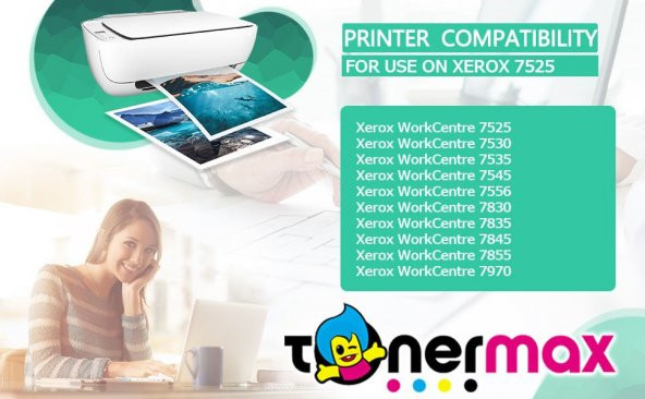 Xerox WorkCentre 7835i Siyah Muadil Toner - 3