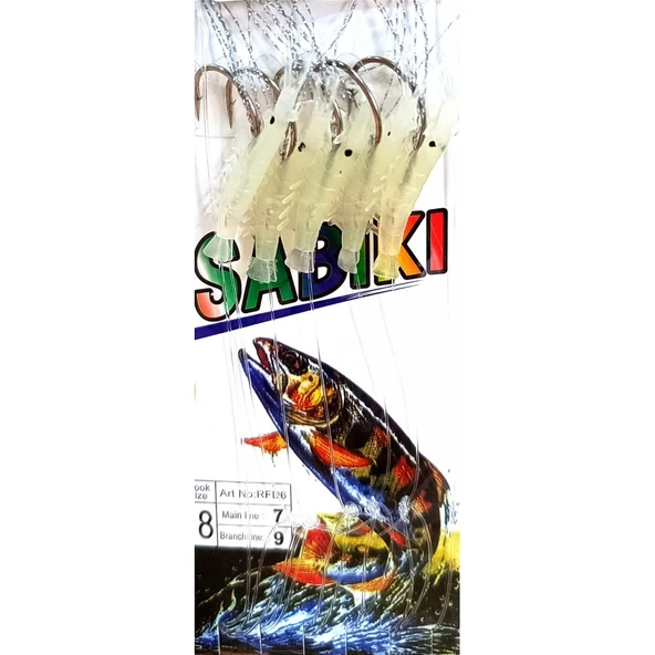 Sabiki Living Shrimp Karides No:11-6 Kanca Glow 5li Lüfer Palamut Levrek Çaparisi - 3
