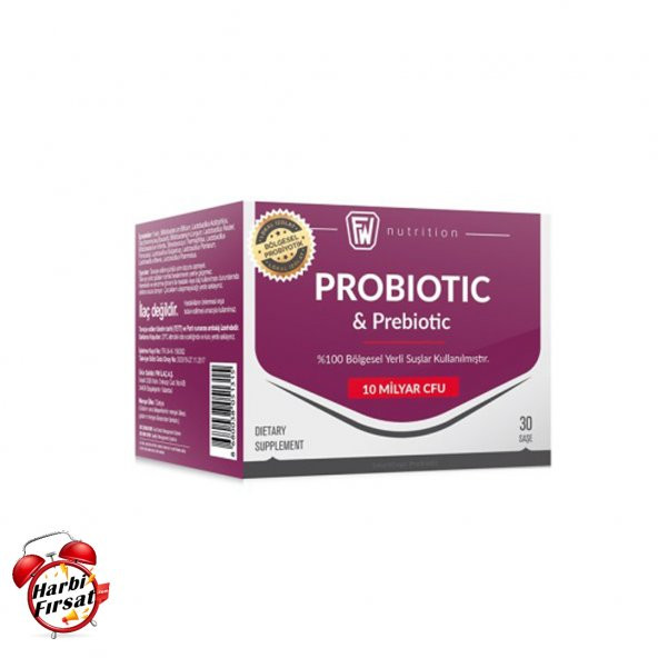 Fw Nutrition Probiyotic & Prebiotic  10 Milyar CFU ( 30 şase )