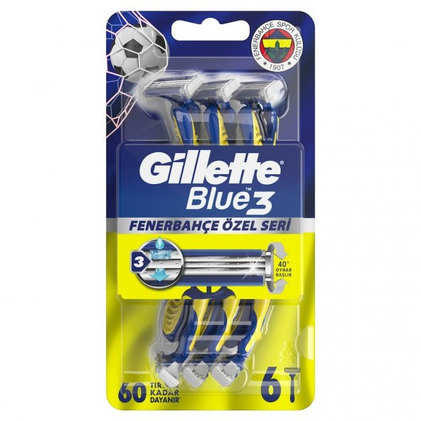 Gillette Blue 3 6Lı Fenerbahçe Tıraş Bıçağı