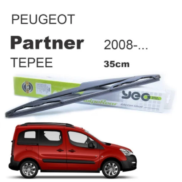 Peugeot Partner Tepee Arka Silecek Süpürgesi 2009 - 2017 35 cm