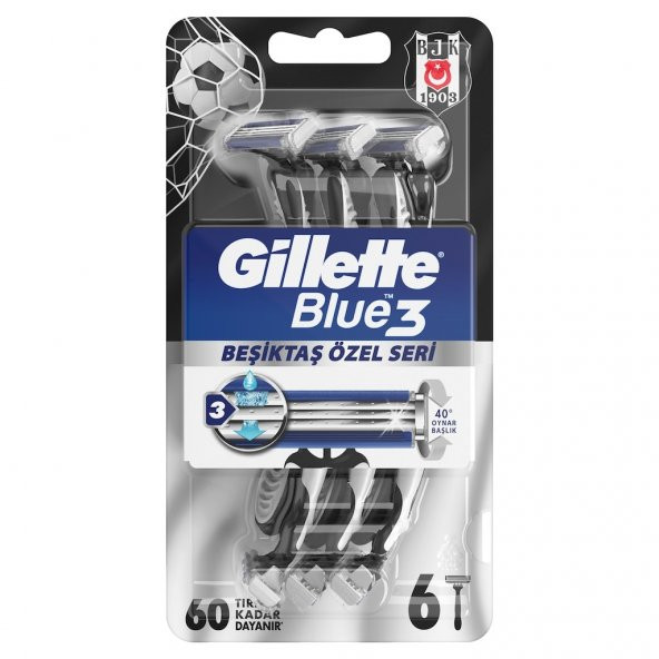 Gillette Beşiktaş Blue3 6lı Tıraş Bıçağı