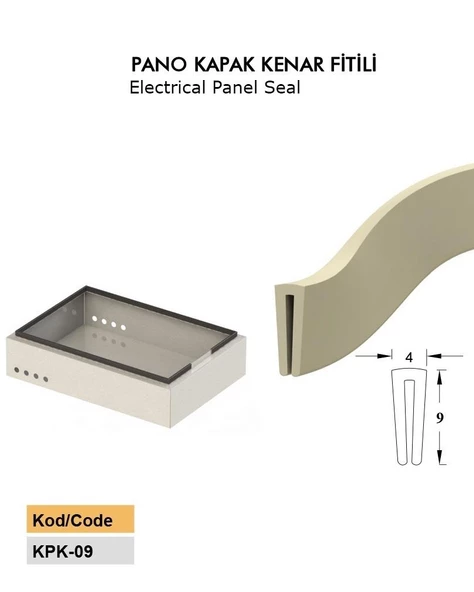 Contacall Bıçak Ağzı Testere Fitili Pano Kenar Contası Pano Kapak Fitili Oksit Sarı 10 Metre - 4