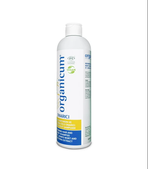 Organicum Aloe Vera ve Sarı Kantaronlu Saç ve Vücut Şampuanı 350 ml - 2