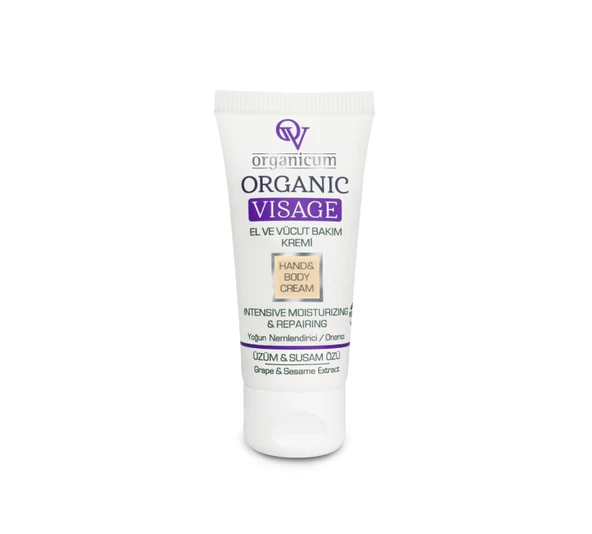 Organicum Organic Visage El ve Vücut Bakım Kremi Yoğun Nemlendirici / Onarıcı 60 ml Üzüm ve Susam Özlü