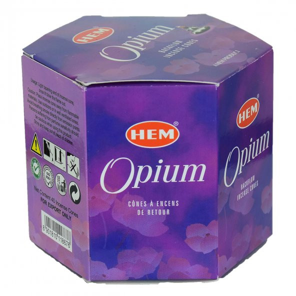 Geri Akış Şelale Haşhaş Kokulu 40 Konik Tütsü - Opium Backflow Incense Cones - 5