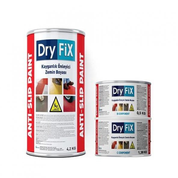DryFix Anti Slip Paint Pu Reçine Esaslı Kaymaz Boya 6 Kg