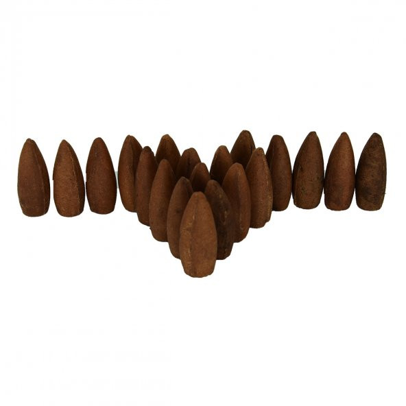 Hem Tütsü Geri Akış Şelale Sandal Ağacı Kokulu 40 Konik Tütsü - Sandalwood Backflow Incense Cones - 2