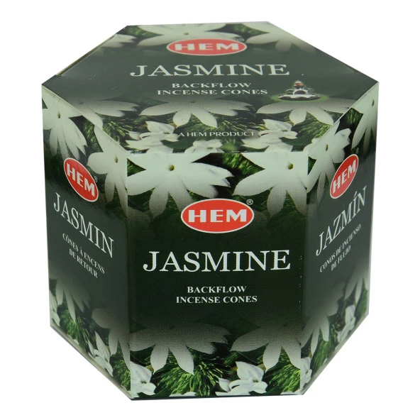 Geri Akış Şelale Yasemin Kokulu 40 Konik Tütsü - Jasmine Backflow Incense Cones