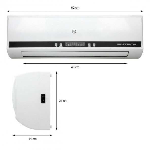 SIMTECH DUVAR TİPİ SERAMİK FANLI ISITICI - 2