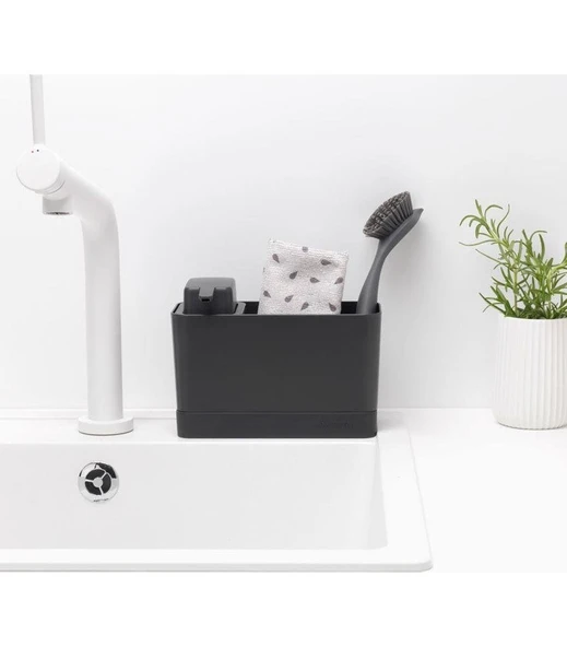Brabantia Sabunluk ve  Sünger Seti Ikili Koyu Gri - 5