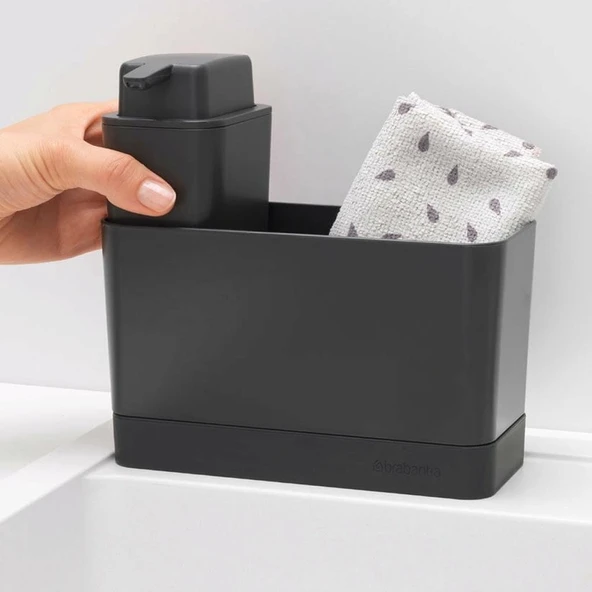 Brabantia Sabunluk ve  Sünger Seti Ikili Koyu Gri - 3