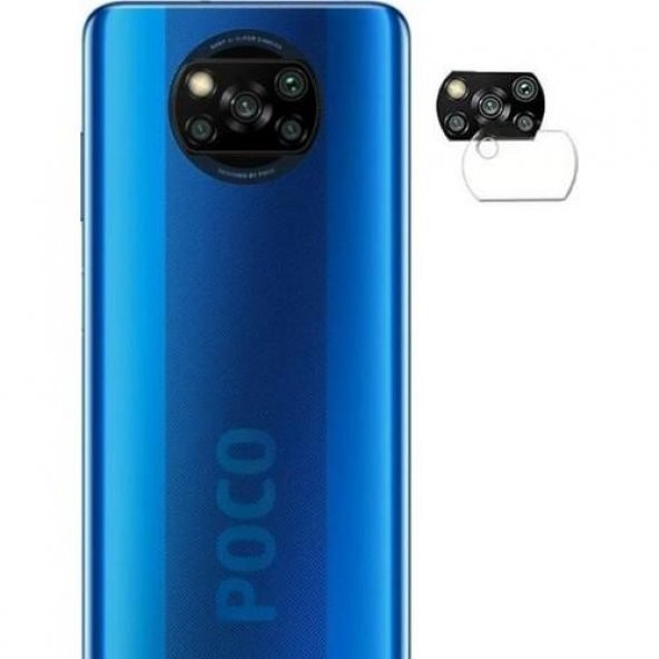 ECR Xiaomi Poco X3 NFC Kırılmayan Kamera Koruyucu (2 Adet) - 3